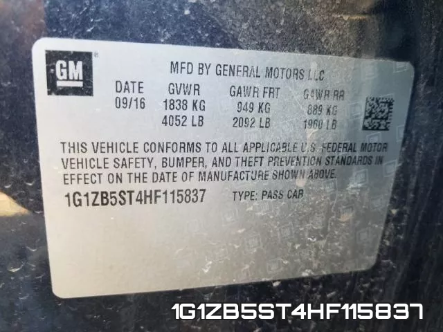 1G1ZB5ST4HF115837 фото 2
