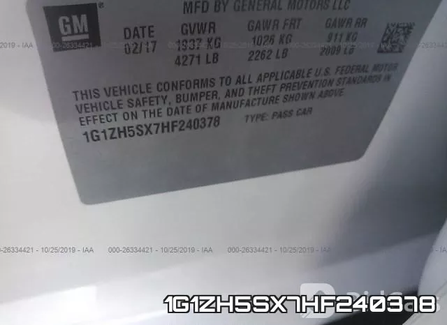 1G1ZH5SX7HF240378 фото 8
