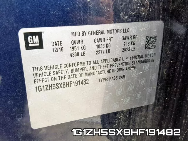 1G1ZH5SX8HF191482 фото 2