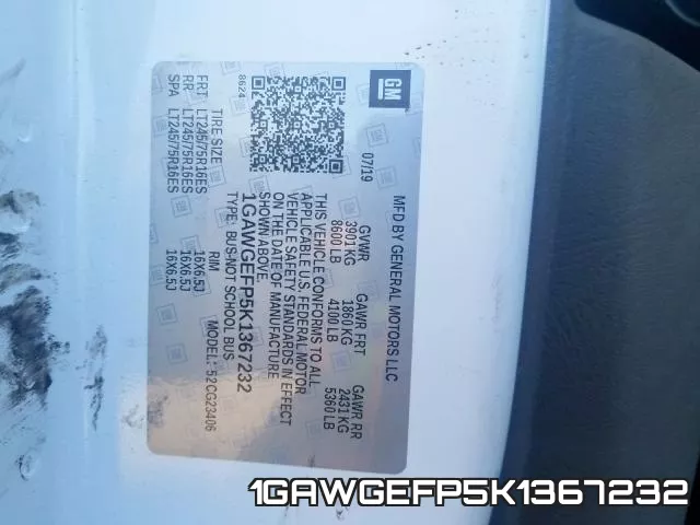 1GAWGEFP5K1367232 фото 2