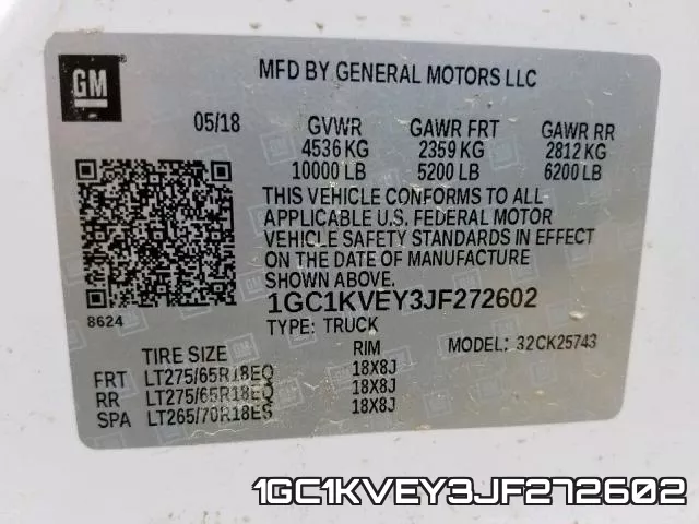 1GC1KVEY3JF272602 фото 2