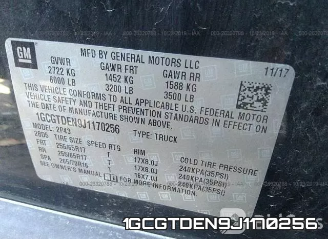 1GCGTDEN9J1170256 фото 9