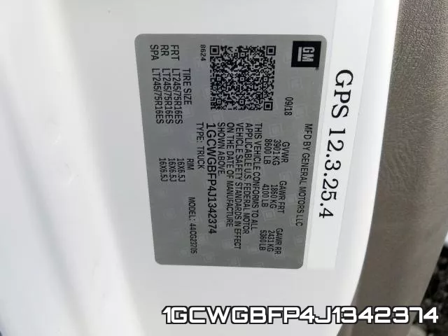 1GCWGBFP4J1342374 фото 2