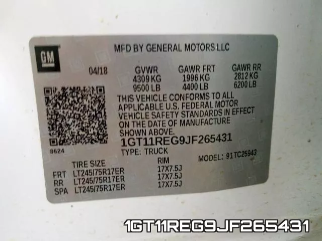 1GT11REG9JF265431 фото 2