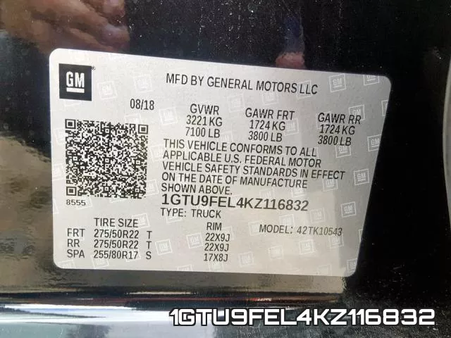 1GTU9FEL4KZ116832 фото 2