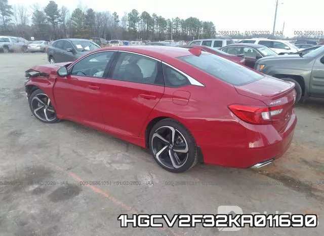 1HGCV2F32KA011690 фото 4