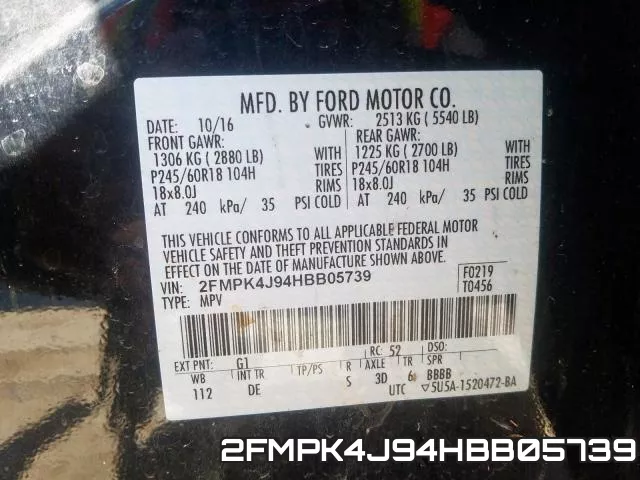 2FMPK4J94HBB05739 фото 2