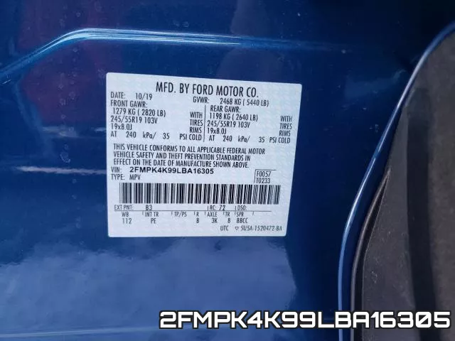 2FMPK4K99LBA16305 фото 2