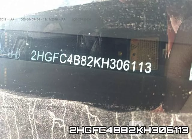 2HGFC4B82KH306113 фото 9