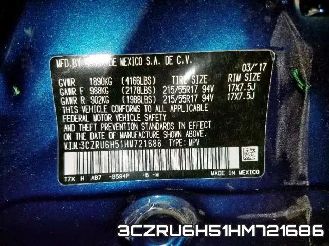 3CZRU6H51HM721686 фото 2