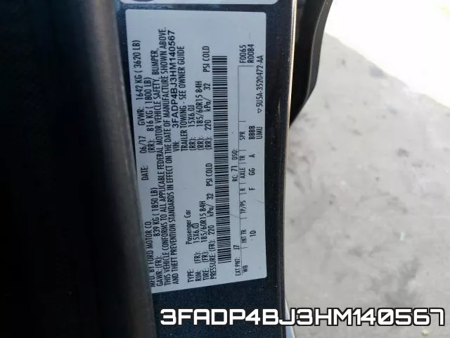 3FADP4BJ3HM140567 фото 2
