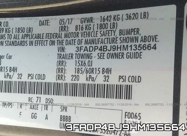 3FADP4BJ9HM135664 фото 6