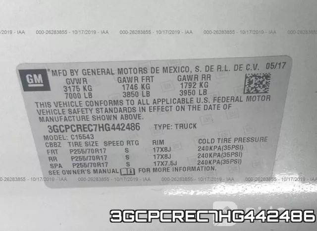 3GCPCREC7HG442486 фото 9