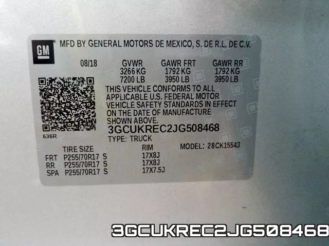 3GCUKREC2JG508468 фото 2