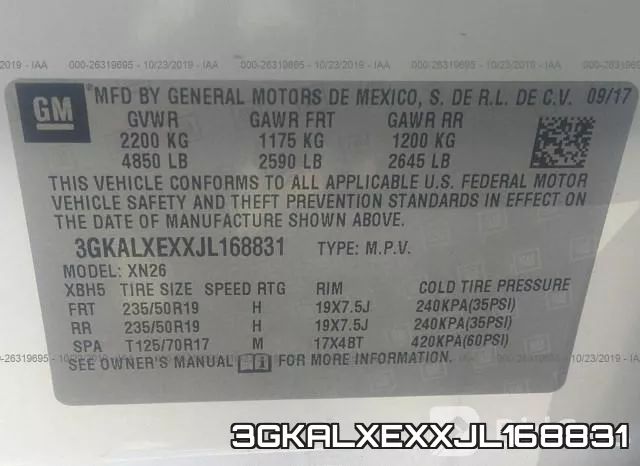 3GKALXEXXJL168831 фото 7