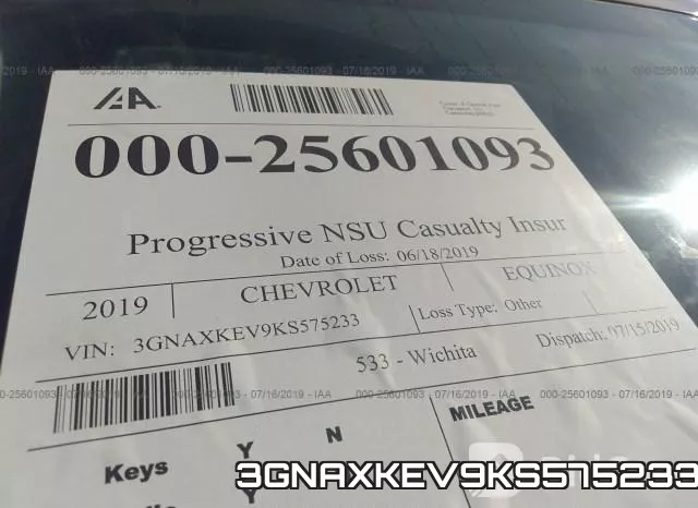 3GNAXKEV9KS575233 фото 6