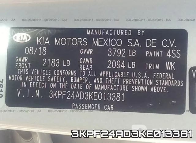 3KPF24AD3KE013381 фото 10