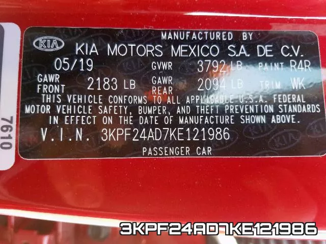 3KPF24AD7KE121986 фото 2