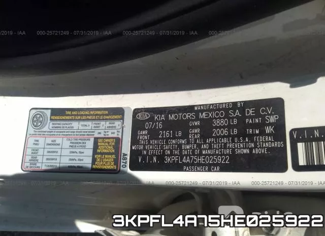 3KPFL4A75HE025922 фото 10
