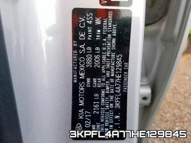 3KPFL4A77HE129845 фото 2