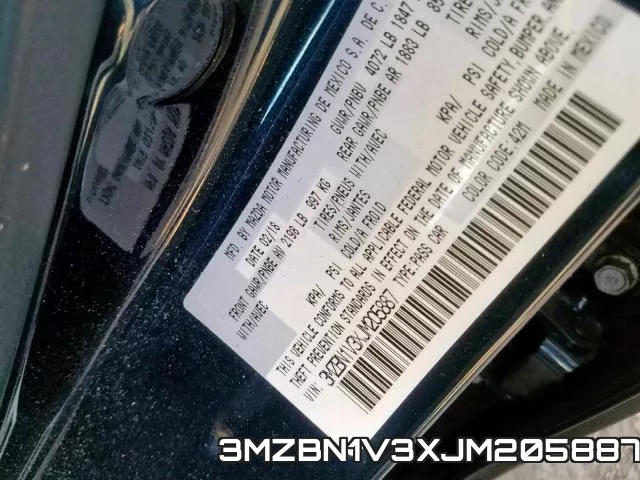 3MZBN1V3XJM205887 фото 2