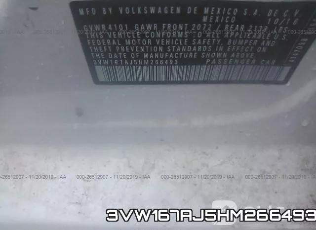 3VW167AJ5HM266493 фото 8