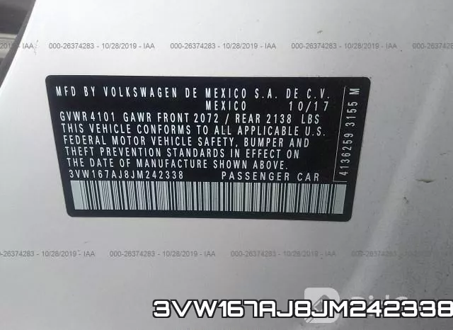 3VW167AJ8JM242338 фото 10