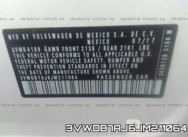 3VWDB7AJ6JM211064 фото 7