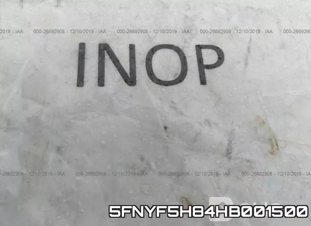 5FNYF5H84HB001500 фото 8