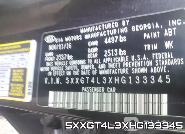 5XXGT4L3XHG133345 фото 10