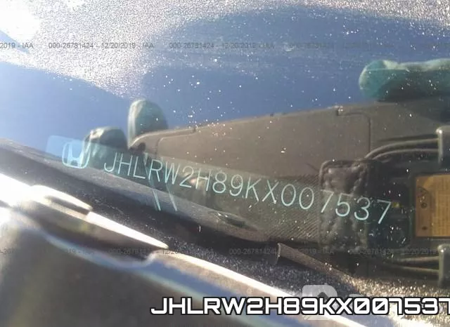 JHLRW2H89KX007537 фото 10