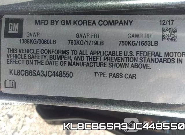 KL8CB6SA3JC448550 фото 9