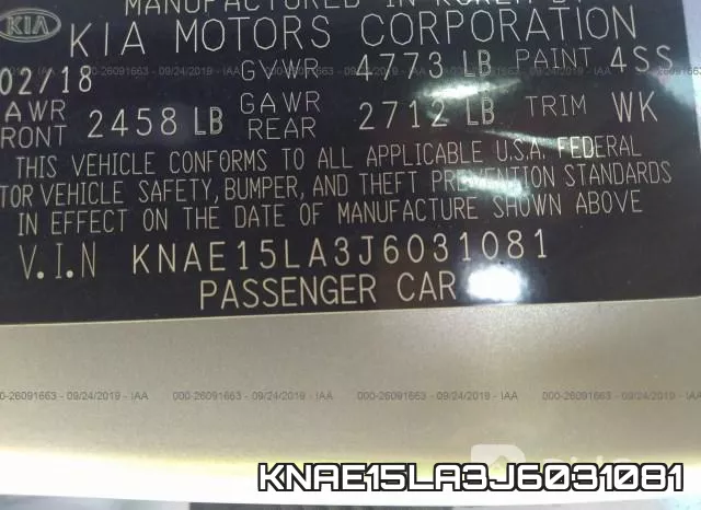 KNAE15LA3J6031081 фото 9