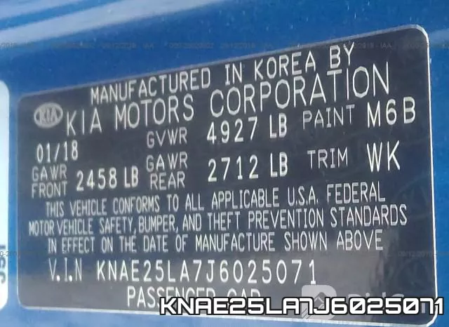 KNAE25LA7J6025071 фото 8