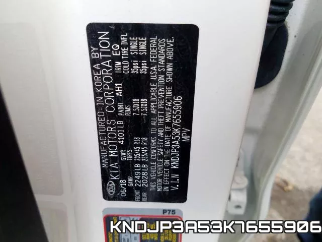KNDJP3A53K7655906 фото 2