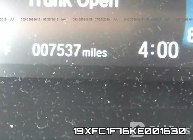 19XFC1F76KE001630 фото 6