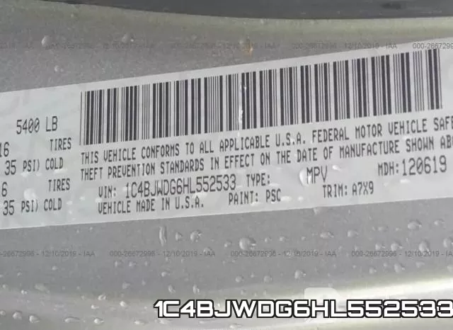 1C4BJWDG6HL552533 фото 8