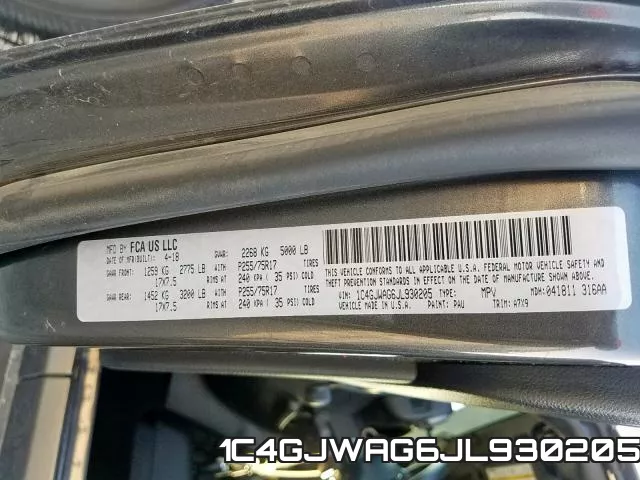 1C4GJWAG6JL930205 фото 2