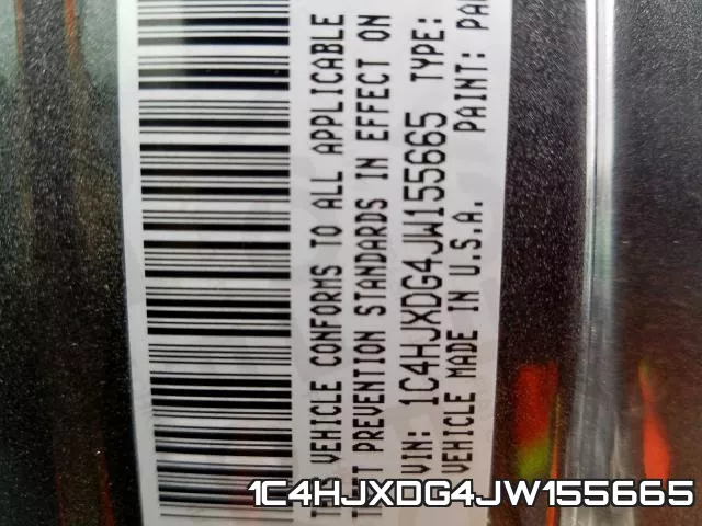 1C4HJXDG4JW155665 фото 2
