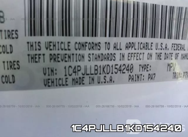 1C4PJLLB1KD154240 фото 7