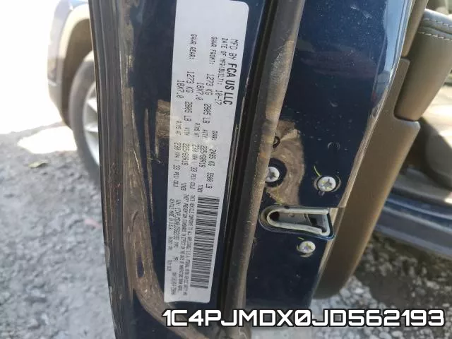 1C4PJMDX0JD562193 фото 2