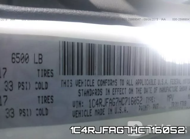 1C4RJFAG7HC716052 фото 9