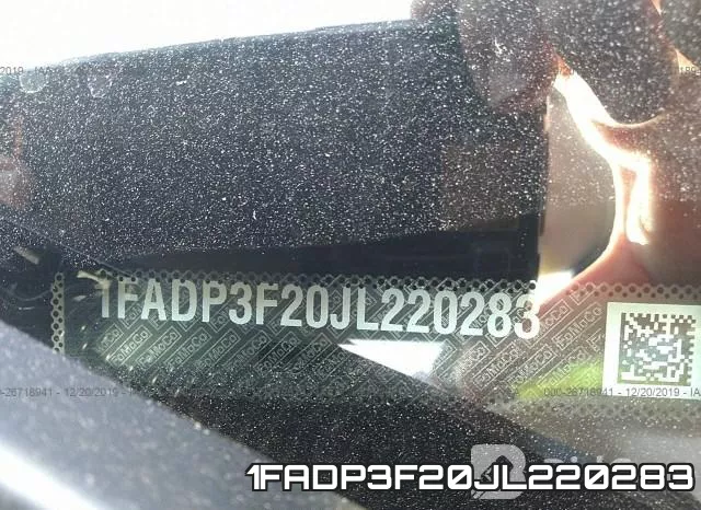 1FADP3F20JL220283 фото 10