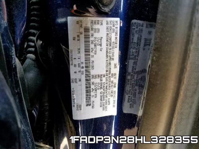 1FADP3N28HL328355 фото 2