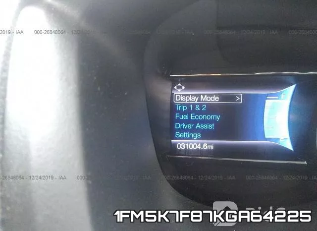 1FM5K7F87KGA64225 фото 8