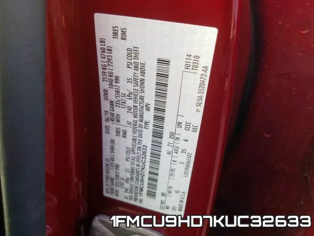 1FMCU9HD7KUC32633 фото 2