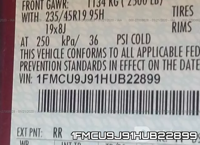 1FMCU9J91HUB22899 фото 7