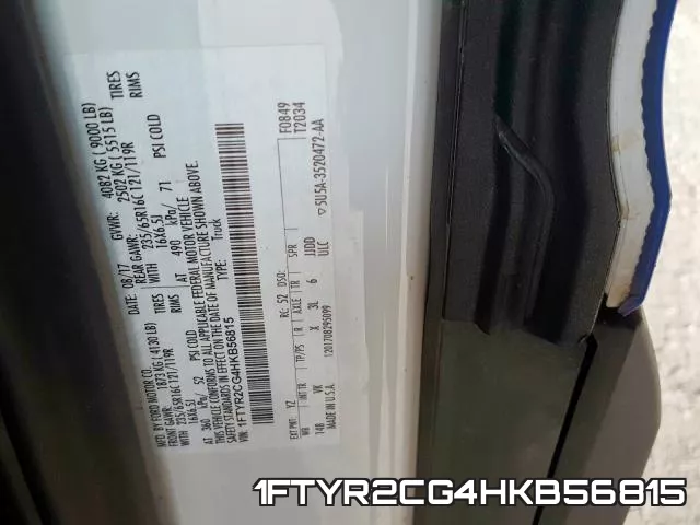1FTYR2CG4HKB56815 фото 2