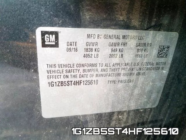 1G1ZB5ST4HF125610 фото 2