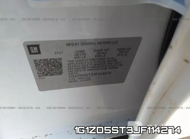 1G1ZD5ST3JF114274 фото 7